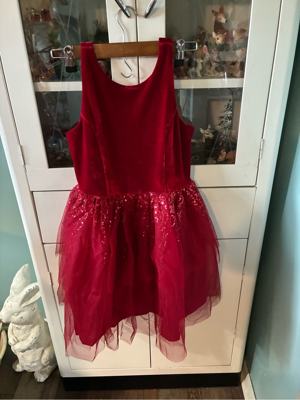 Pink & Violet sz L 10-12 Velvety & Tulle Sparkle Dress nwt